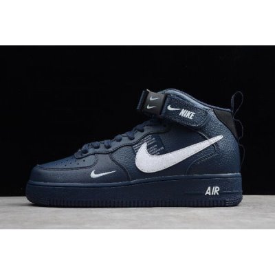 Nike Air Force 1 Mid '07 Lv8 Obsidian / Siyah / Sarı Kaykay Ayakkabı Türkiye - E0958FZ9